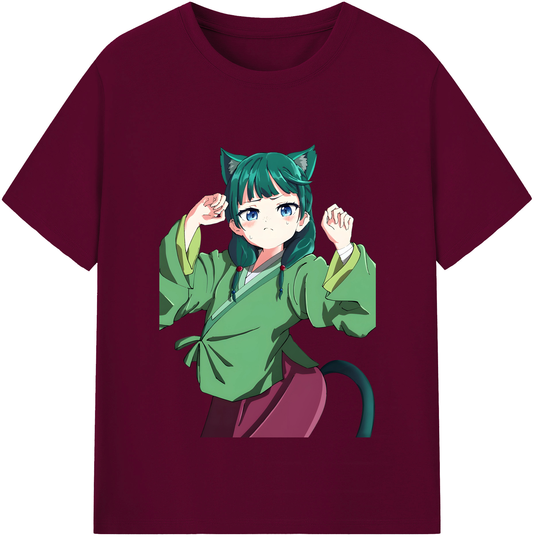 （画像用） 薬屋のひとりごと The Apothecary Diaries レディースカジュアルプリントTシャツ（綿100％）
